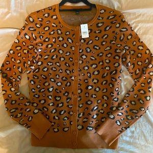 Ann Taylor Leopard Print Cardigan
